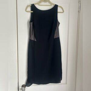 Ann Taylor Black and Sheer Mini Dress